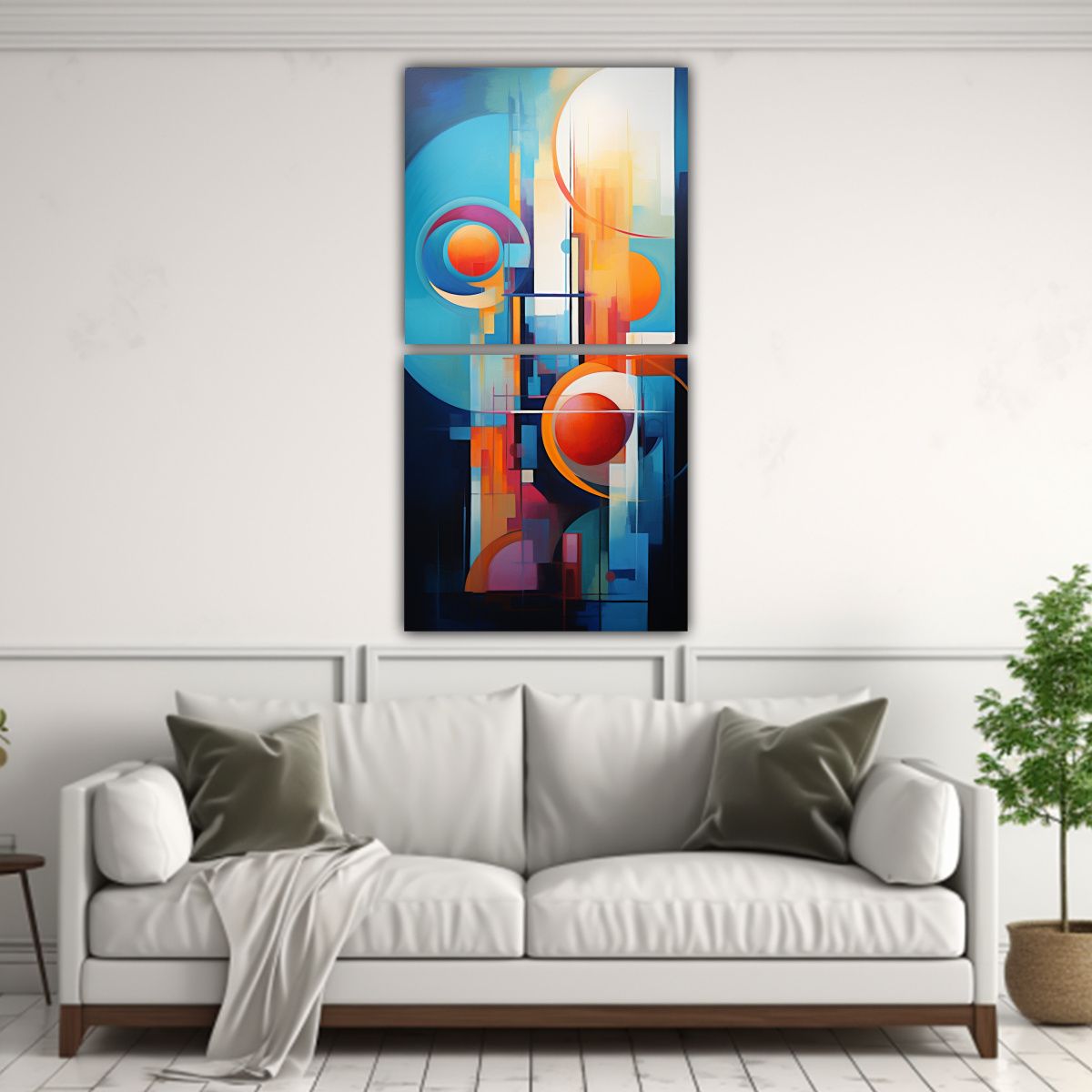 GENERICO - Exposición Abstracta De Pinturas Decorativas Al 20x40 Cm