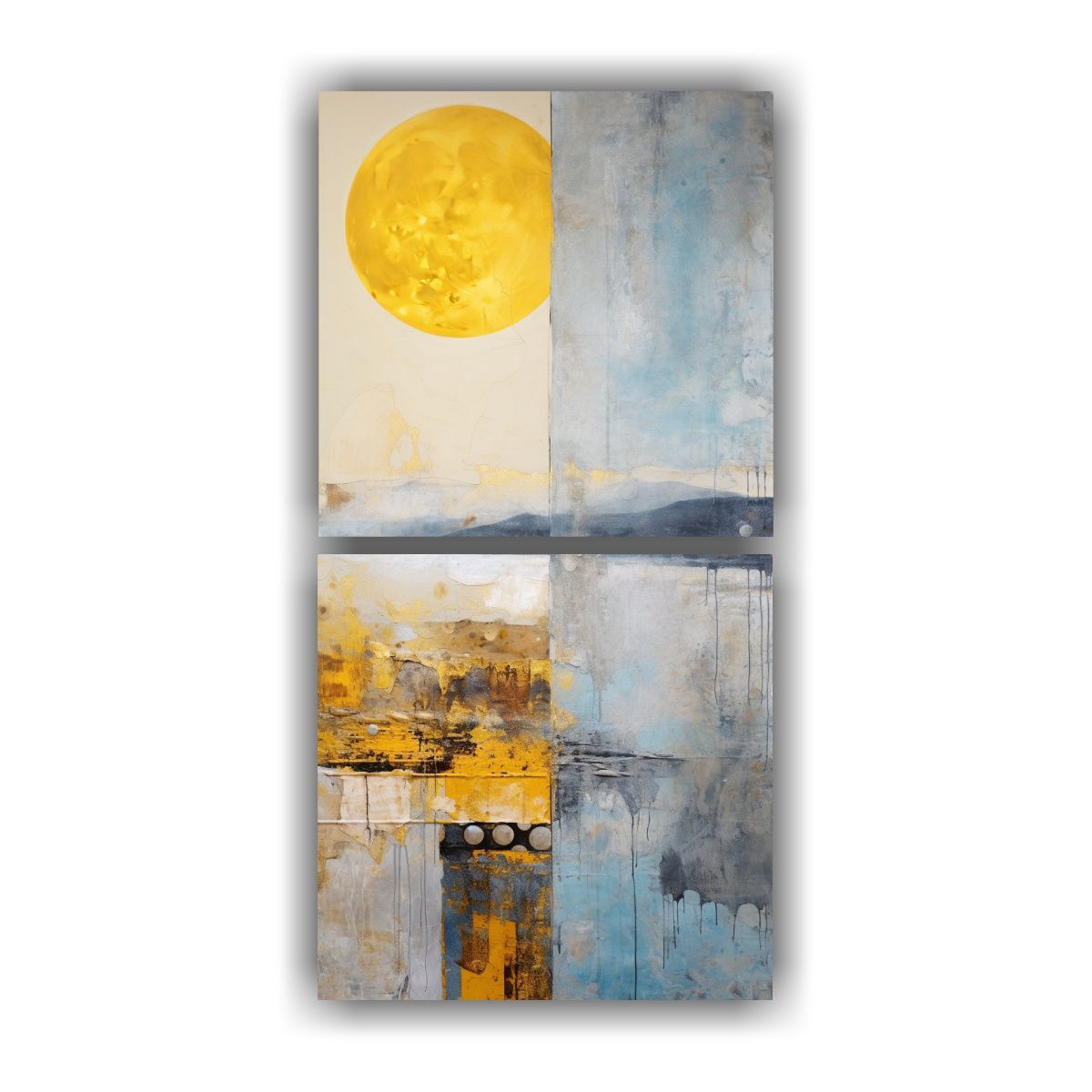 GENERICO - Pintura Enigmática Dos Artes Con Acuarela 40x80 Cm