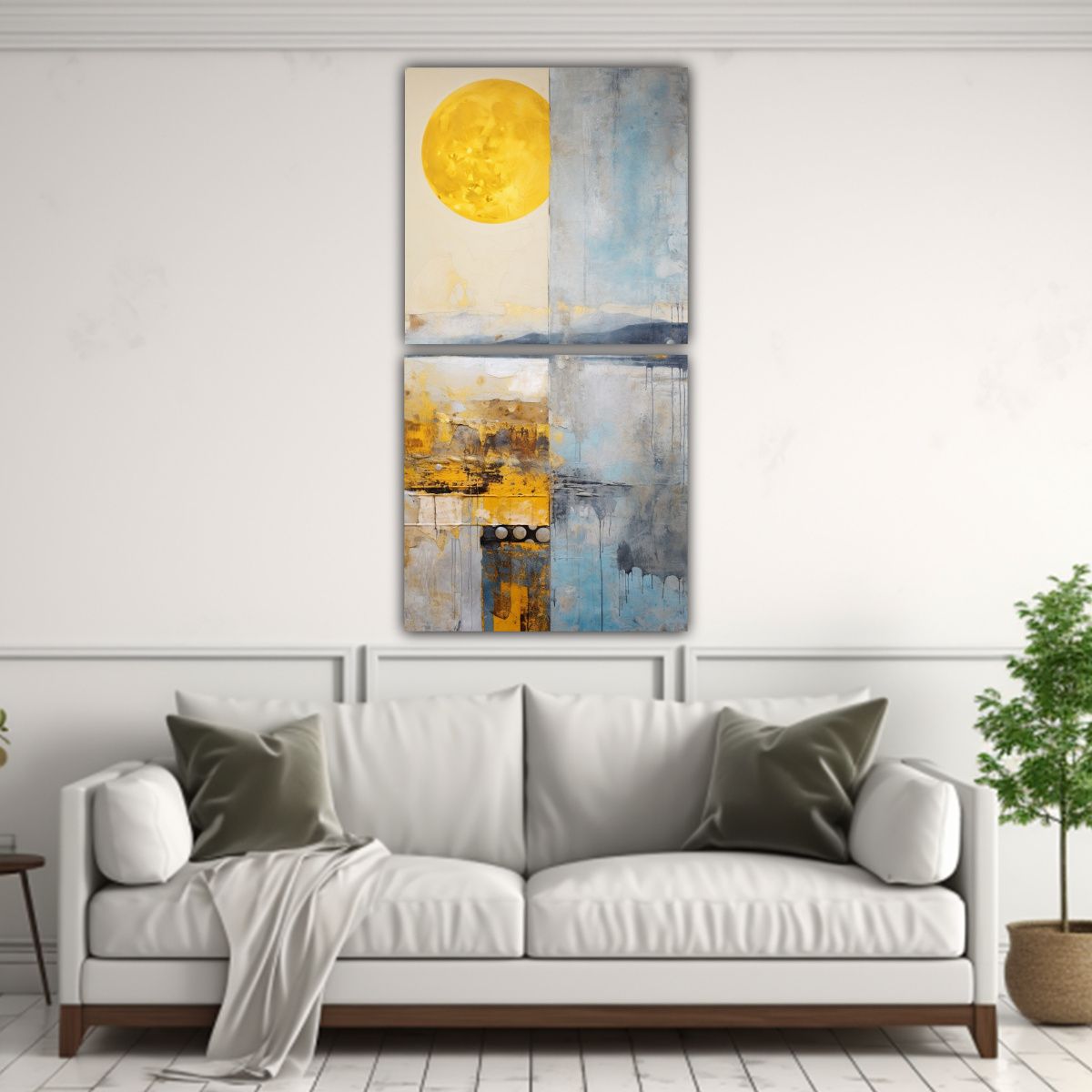 GENERICO - Pintura Enigmática Dos Artes Con Acuarela 40x80 Cm