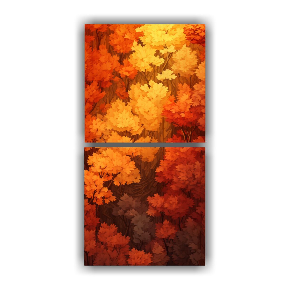 GENERICO - 2 Cuadros Decorativos Arte Tela Canvas Textura 50x100 Cm