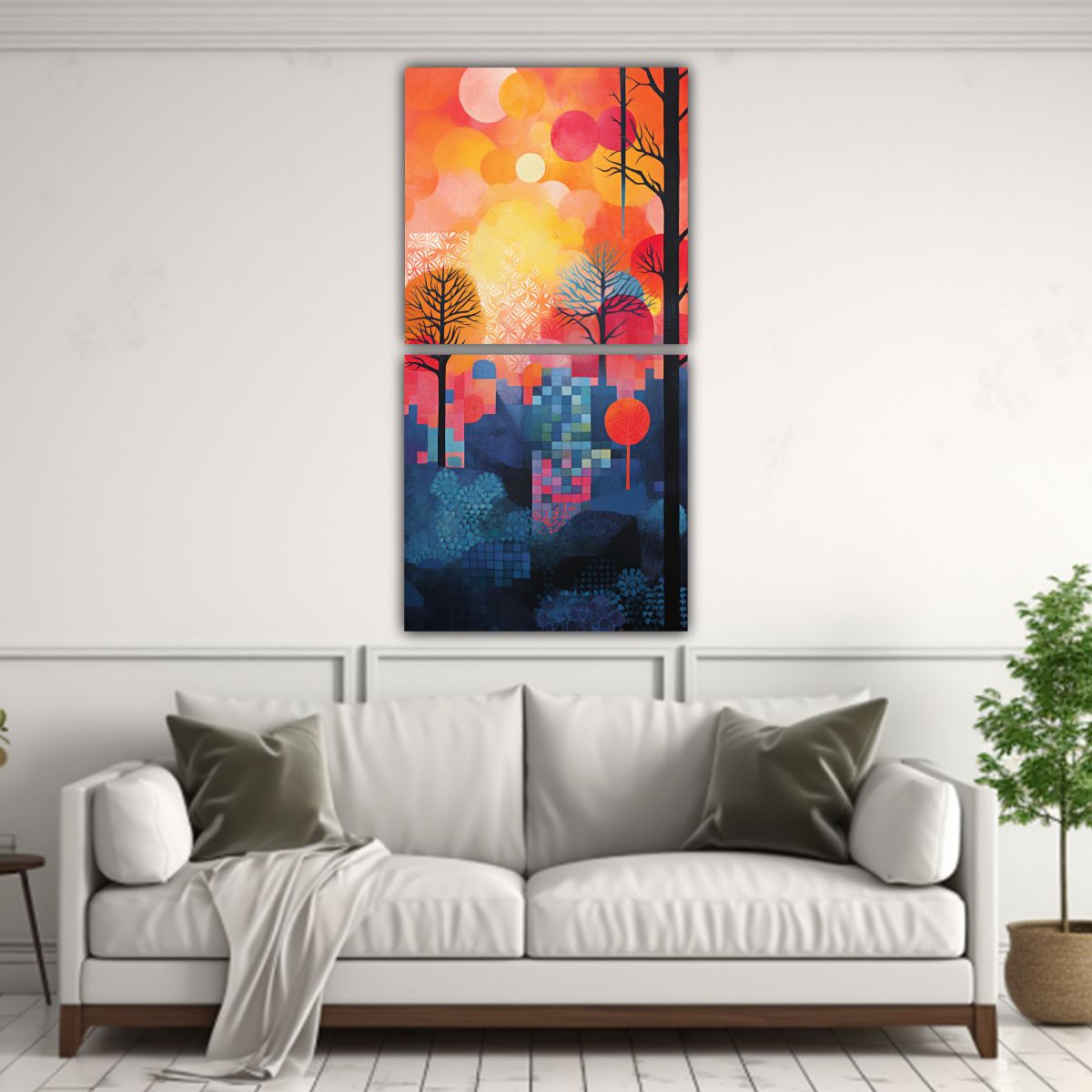 GENERICO - Lienzos Tela Canvas De Marimekko Y Paul Klee 60x120 Cm