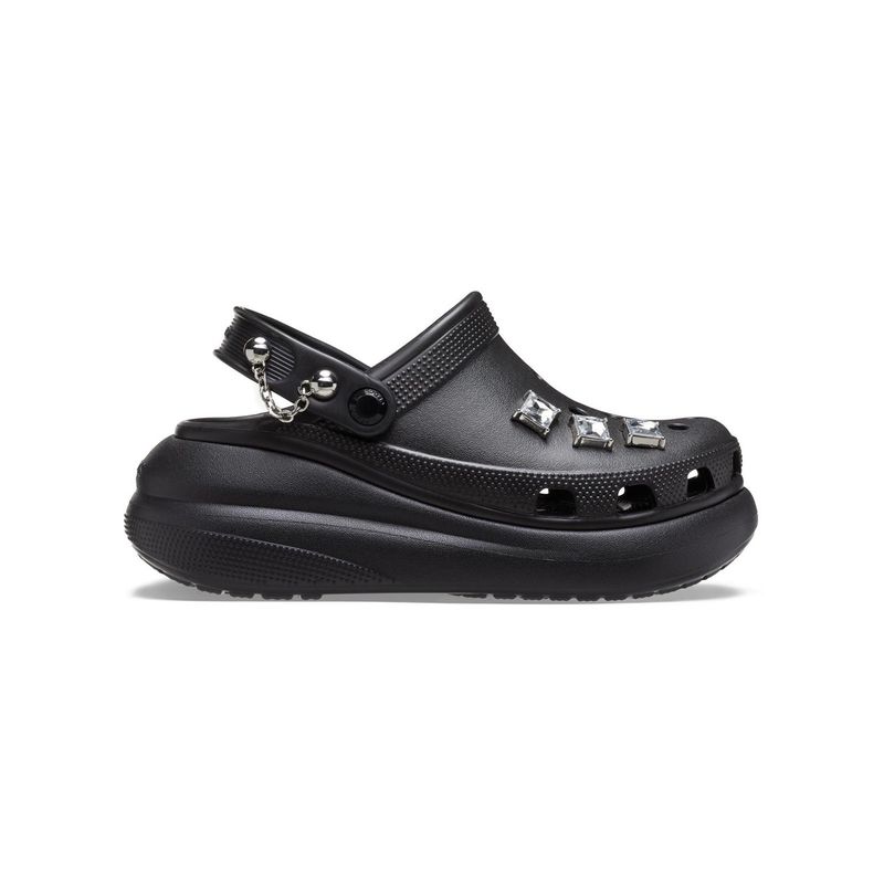 CROCS - Zueco Mujer Crush Punk Clog Negro CROCS