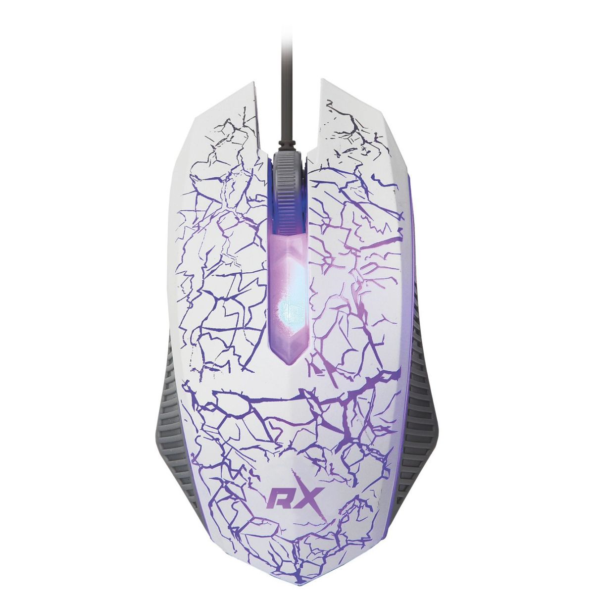 REPTILEX - Mouse Gamer Pc Usb Retroiluminado Blanco - Ps