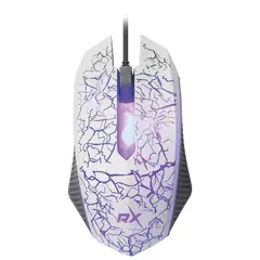REPTILEX - Mouse Gamer Pc Usb Retroiluminado Blanco - Ps
