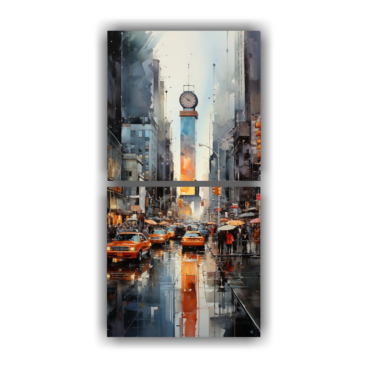 GENERICO - Pinturas De Inspiración De Baño Estilo Gris 20x40 Cm