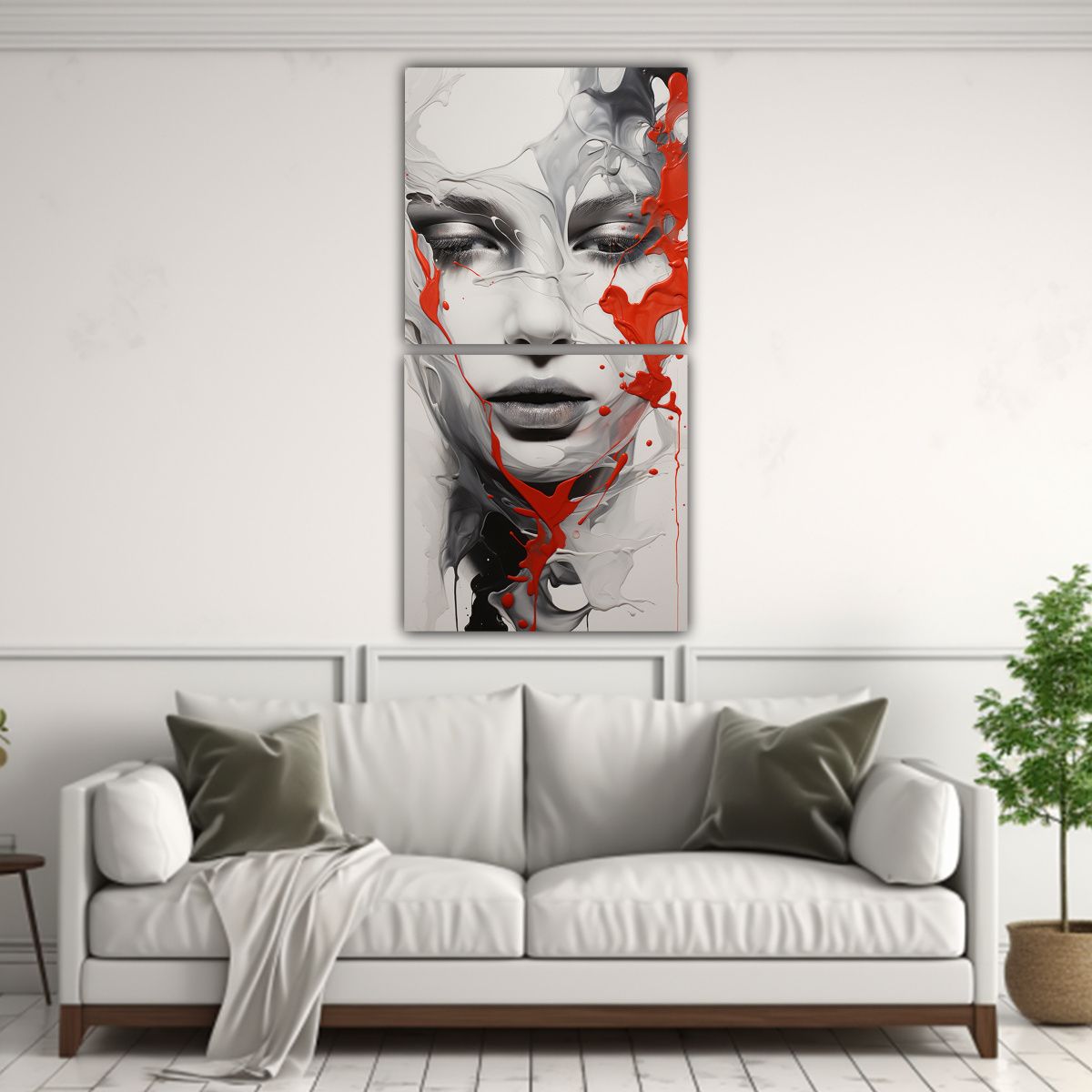 GENERICO - Obra De Arte Vanguardia Luminosa Con Contornos 20x40 Cm