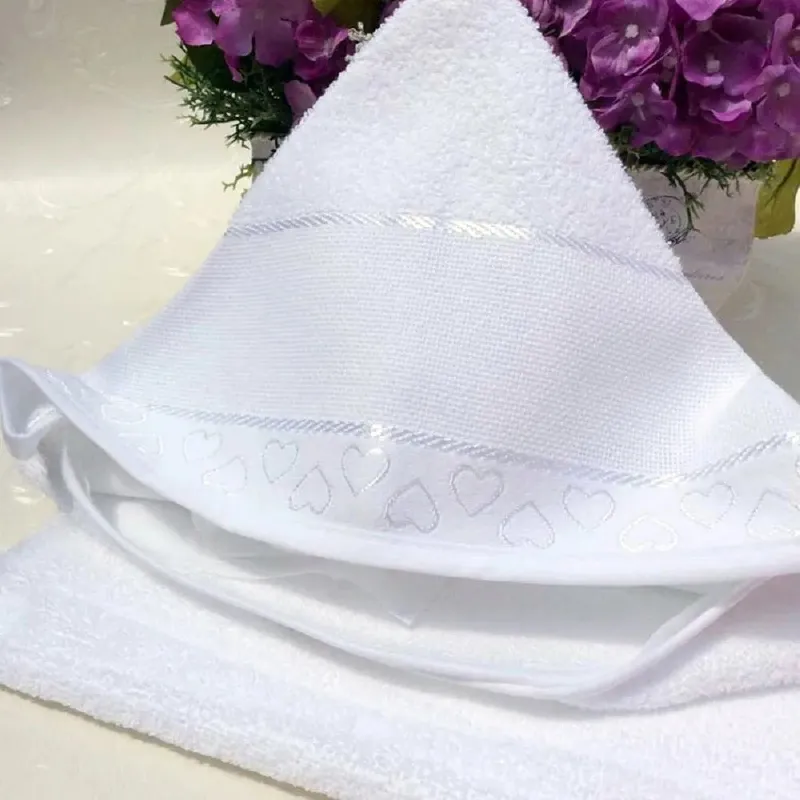 DOHLER - Toalla con Capucha Baby Love Döhler  100% Algodón para Bordar