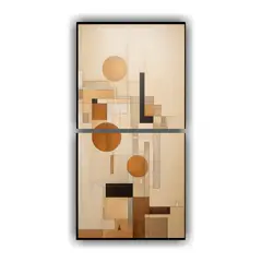 GENERICO - Conjunto 2 Artes De Pared Vintage Poder 20x40 Cm
