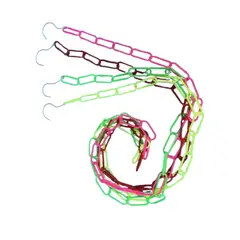 GENERICO - Kit Practico 10 Cadenas de Eslabon Colgantes de Plastico Gms