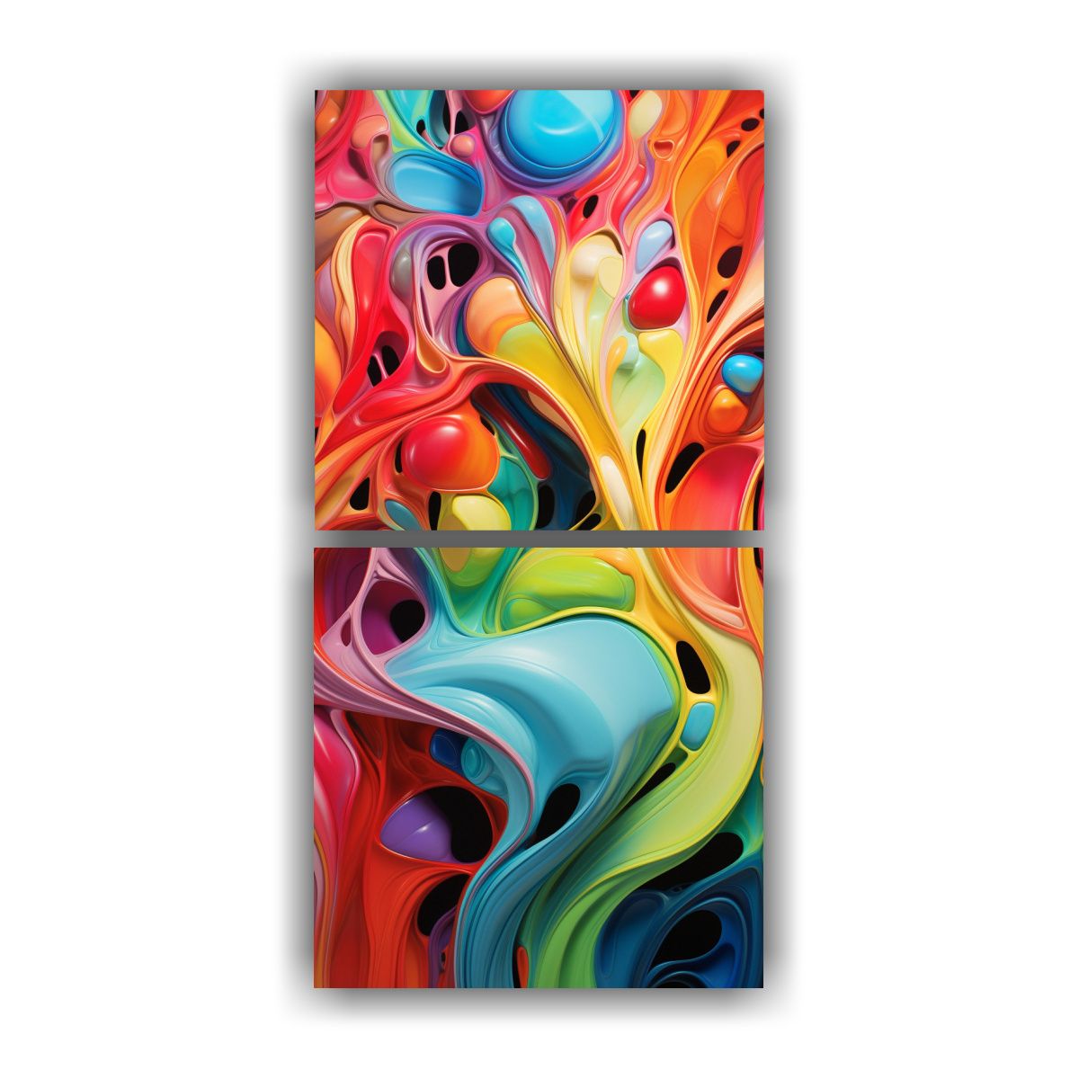 GENERICO - Pinturas Decorativas Vintage De Dos Artes Con 30x60 Cm