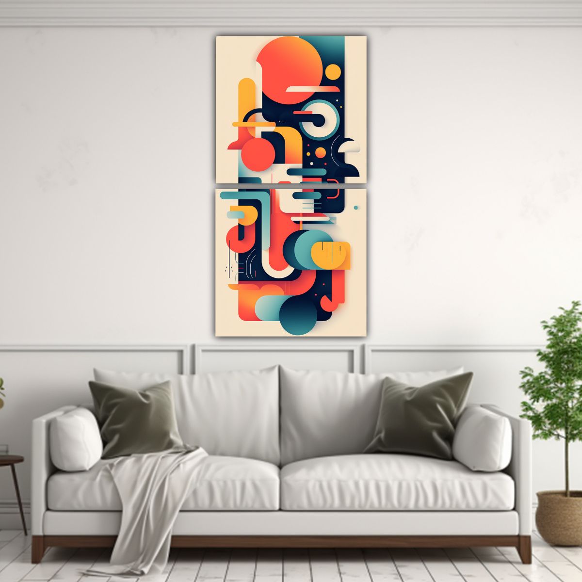 GENERICO - Lienzos Abstractos Que Celebran La Versatilidad 20x40 Cm