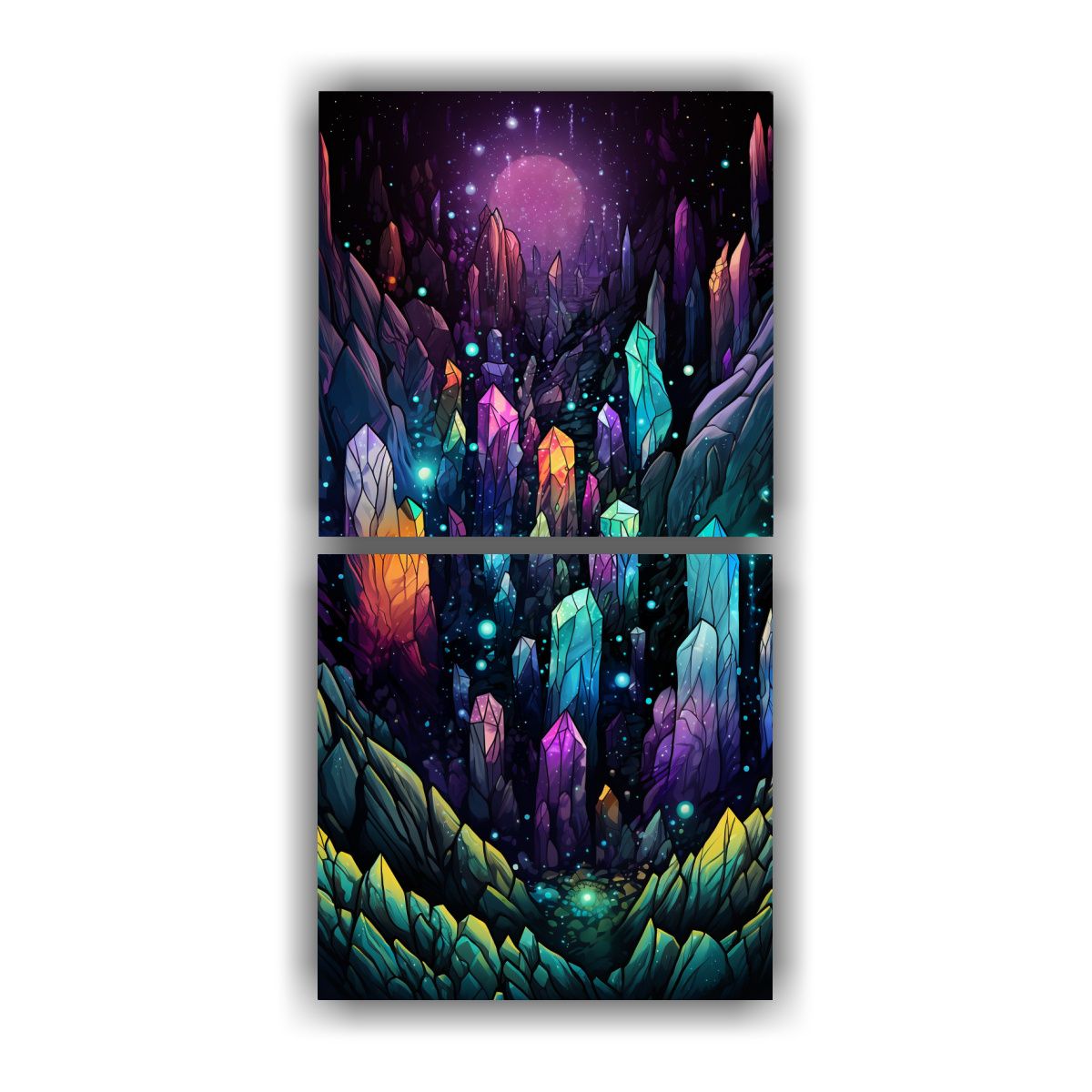 GENERICO - Pinturas Abstracción Clasico Con Piedras 50x100 Cm