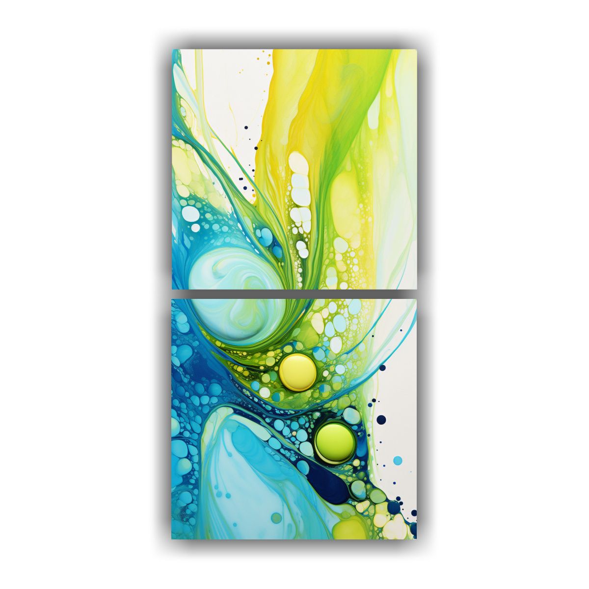 GENERICO - Pinturas De Decoración Set 2 Artes Concepto 20x40 Cm