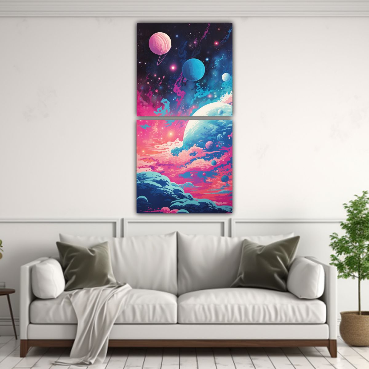 GENERICO - Pinturas Decorativas Con Diseño De Belleza En 20x40 Cm