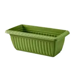 GENERICO - Macetero rectangular 37x20 cm verde Casa VIVA
