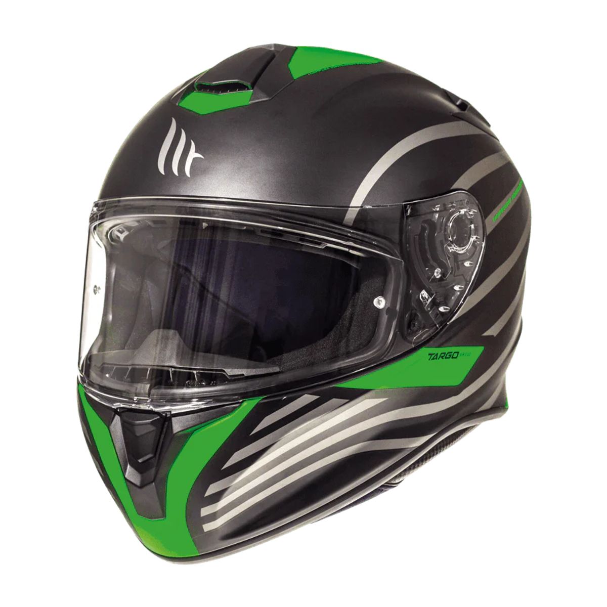 MT - Casco Para Moto MT Targo Dopler Verde Fluor Matte Mate