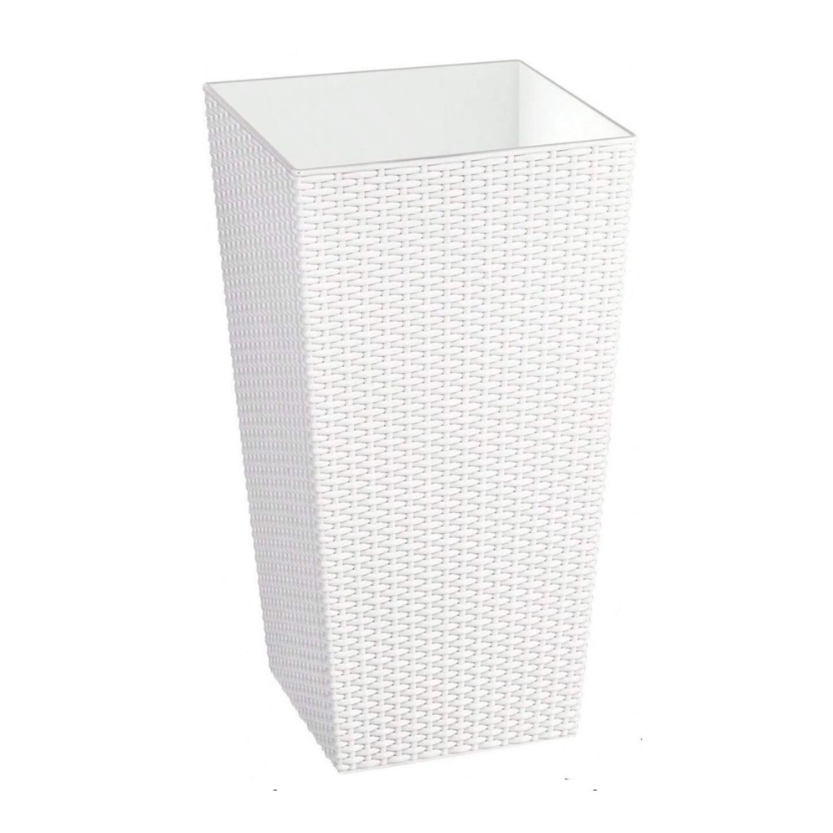 GENERICO - Macetero 30x22x57 cm blanco Casa VIVA