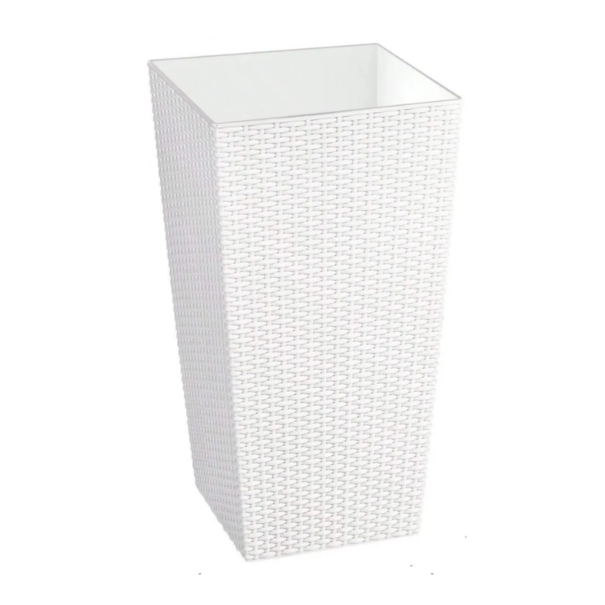 GENERICO - Macetero 30x22x57 cm blanco Casa VIVA