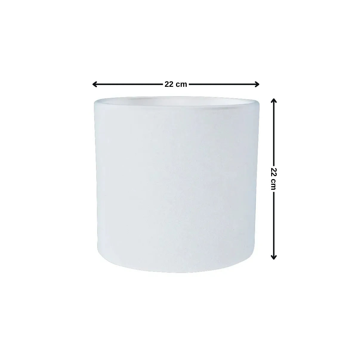 GENERICO - Macetero 22x22 cm blanco Casa VIVA