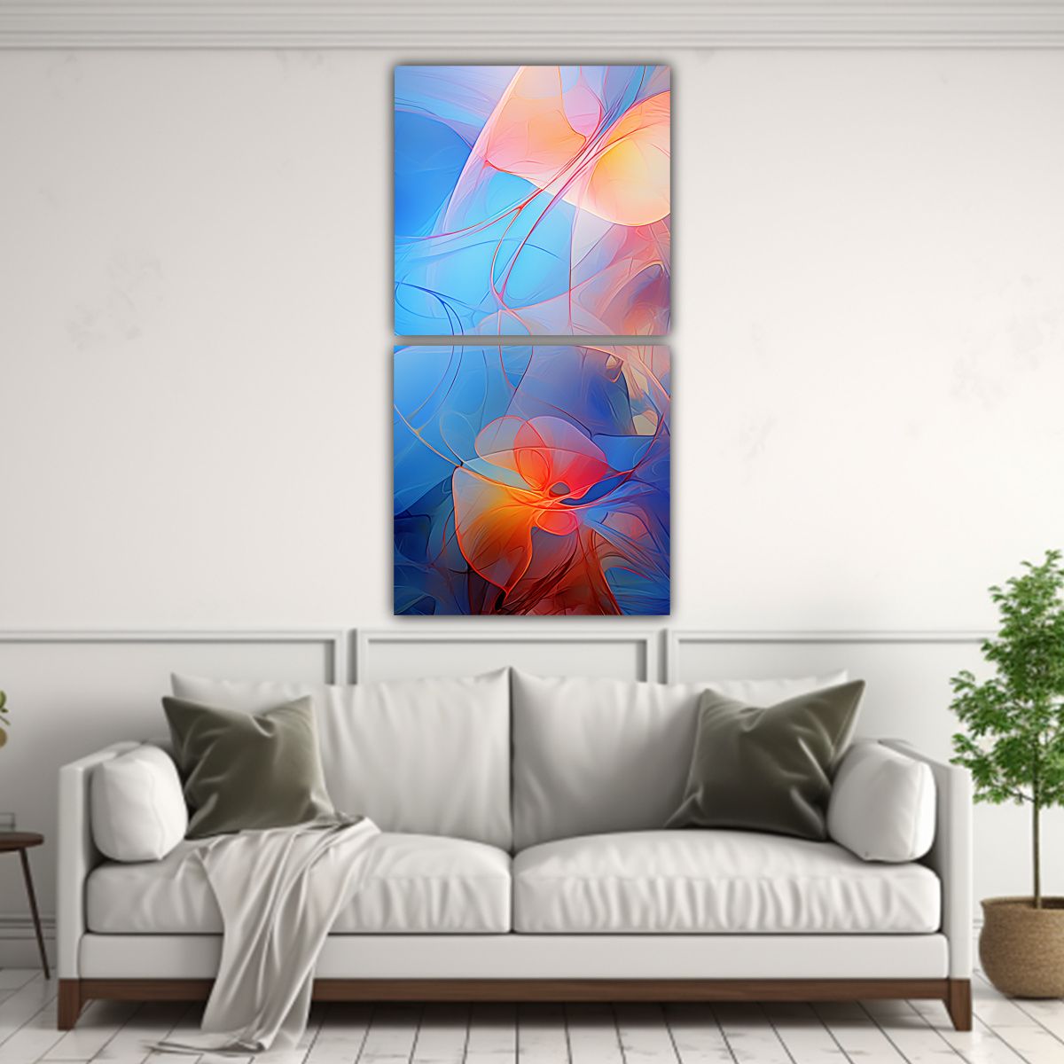 GENERICO - Pintura De Decoración Abstracta Verano Extraño 20x40 Cm