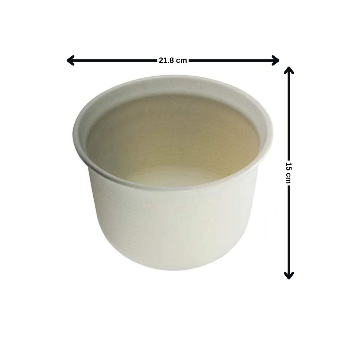 GENERICO - Macetero 21x15 cm beige Casa VIVA