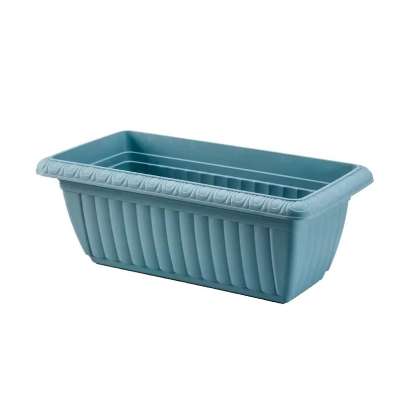 GENERICO - Macetero rectangular 37x20 cm azul Casa VIVA
