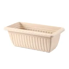 GENERICO - Macetero rectangular 55x24 cm beige Casa VIVA