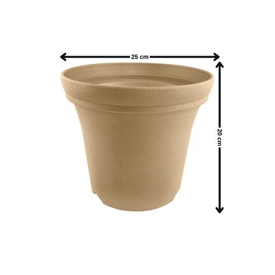 Imagen 2 del producto Macetero 25x20 cm Beige Casa VIVA