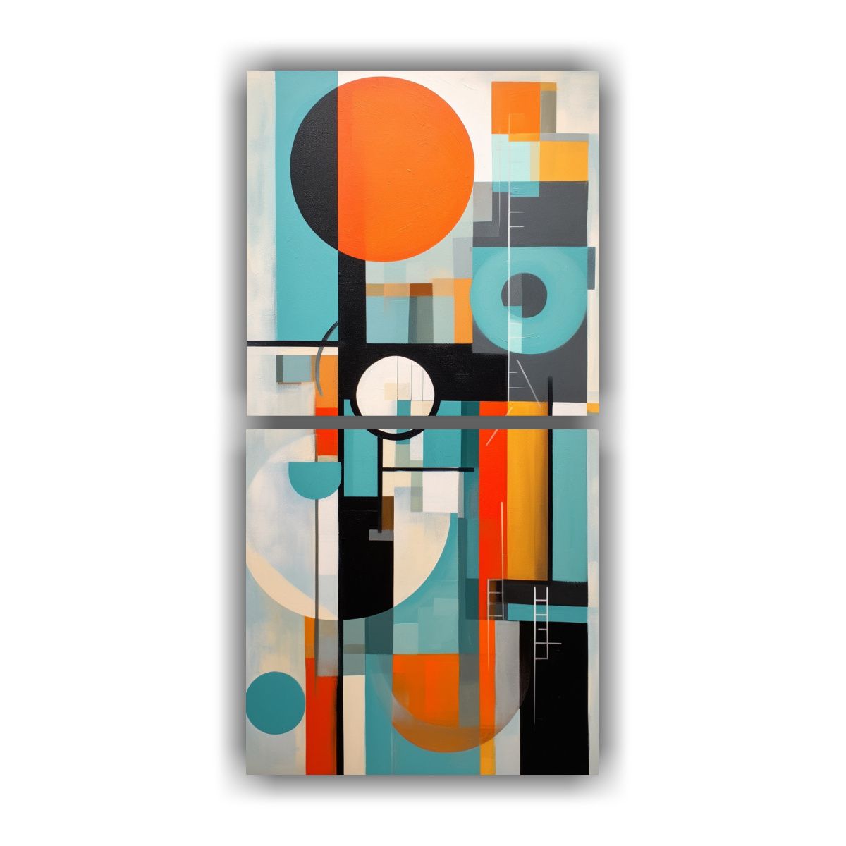 GENERICO - Pinturas Decorativas Dos Cuadros Vanguardia 20x40 Cm