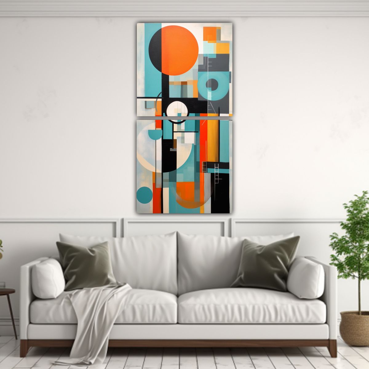 GENERICO - Pinturas Decorativas Dos Cuadros Vanguardia 20x40 Cm