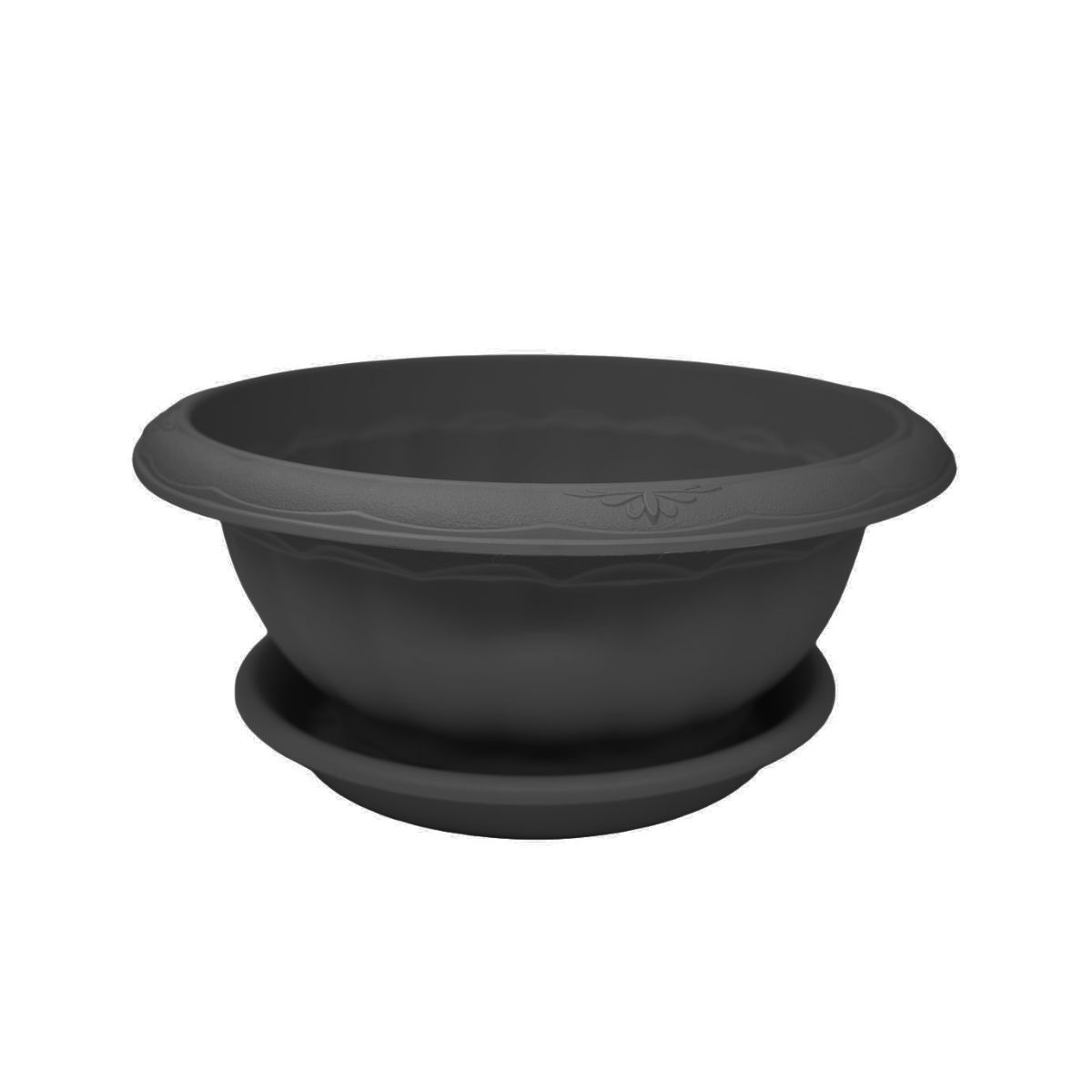 GENERICO - Macetero 35x15 cm Negro Casa VIVA