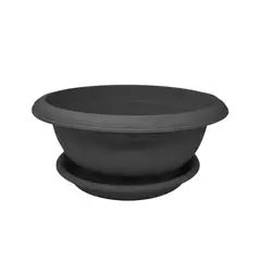 GENERICO - Macetero 35x15 cm Negro Casa VIVA