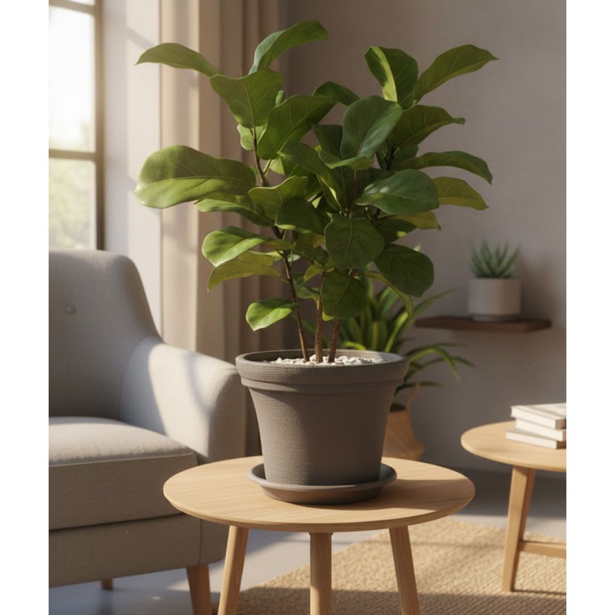 GENERICO - Macetero 25x20 cm Gris Casa VIVA