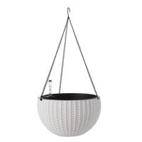 Macetero 28x16x18 cm colgante blanco Casa VIVA