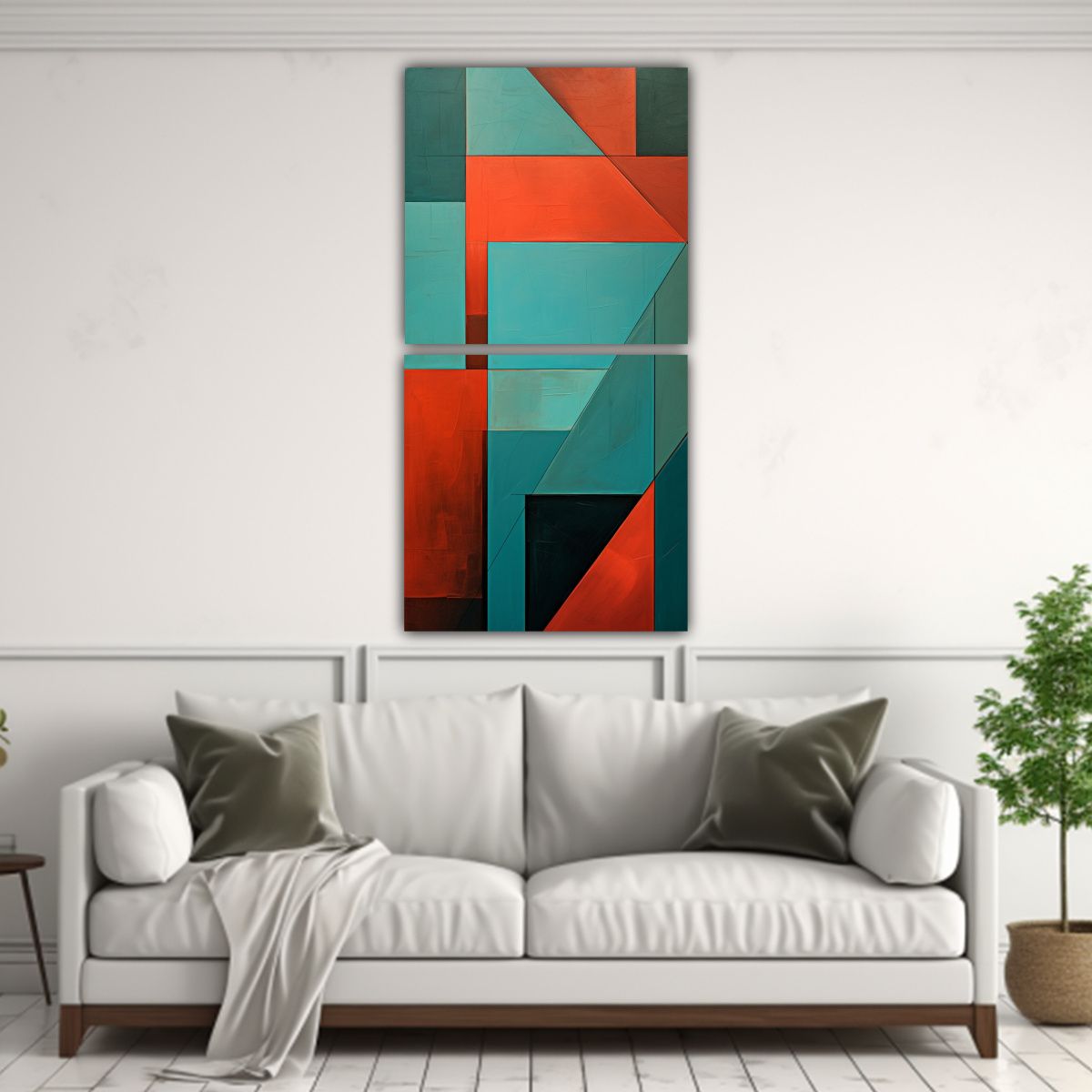 GENERICO - Dos Lienzos De Tela Concepto Personalidad 50x100 Cm