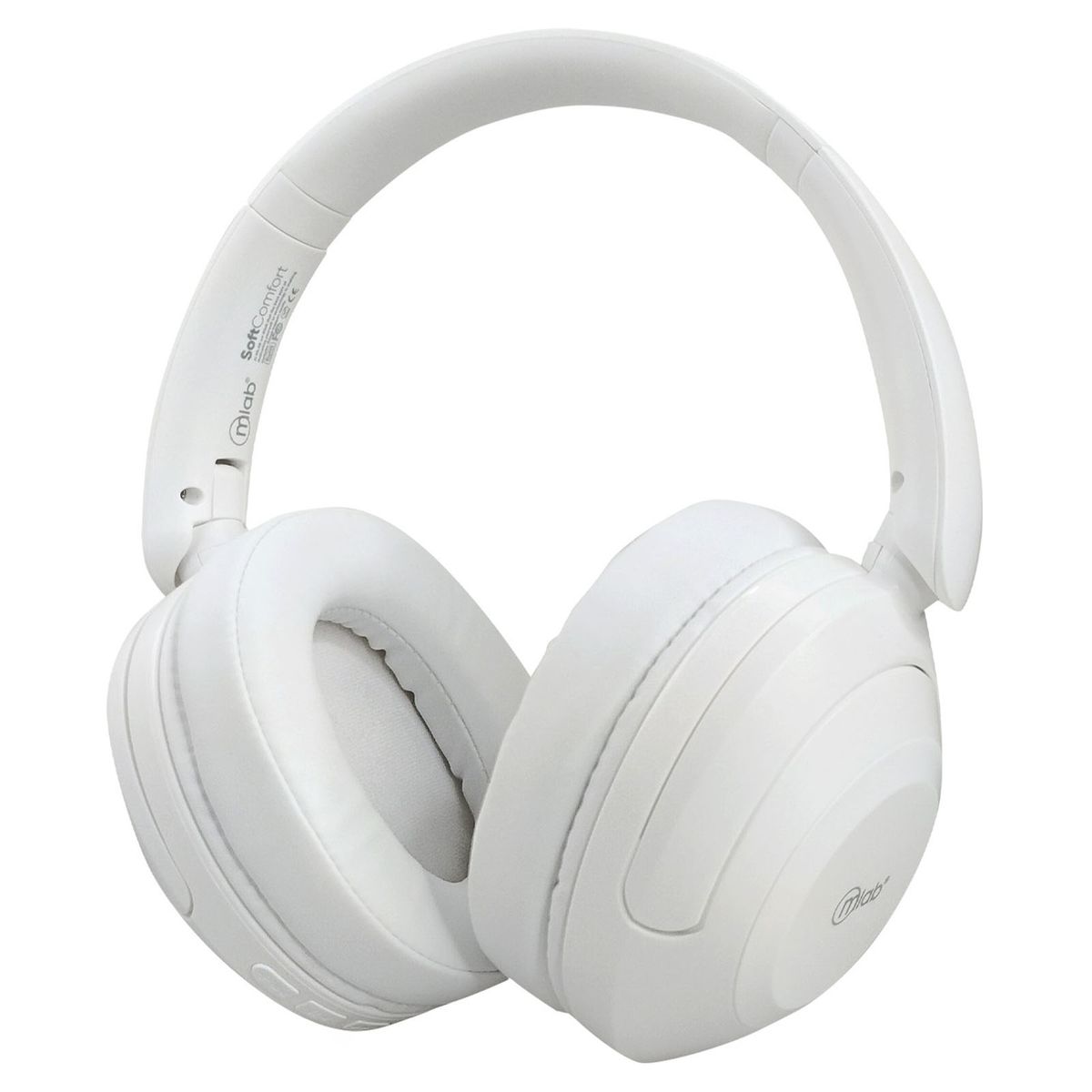 MICROLAB - Audifono Inalambrico Bluetooth Y Cable Aux SoftComfort Blanc