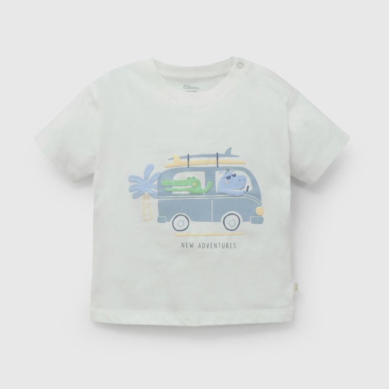 COLLOKY - Polera Bebé niño Blanco  58015 Colloky