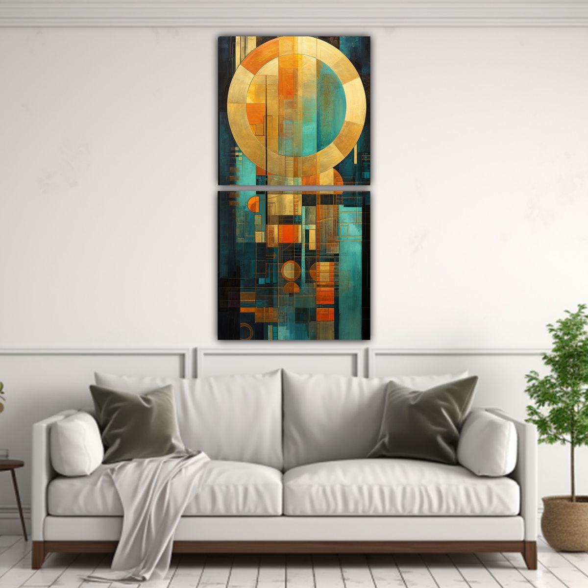 GENERICO - Cuadros Decorativos Abstractos Con Movimiento 60x120 Cm