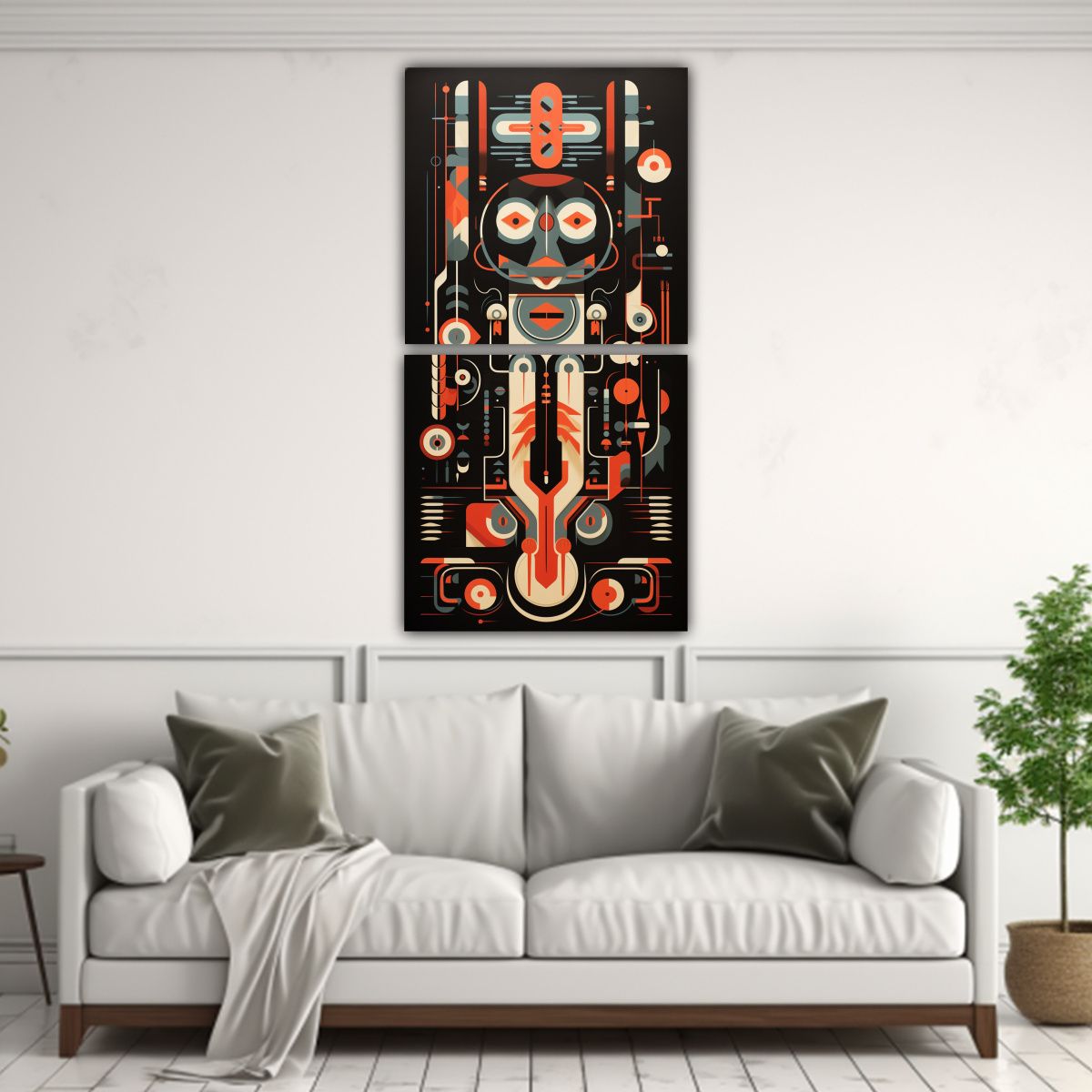 GENERICO - Cuadros Acuarela Que Retratan Las Tradiciones De 30x60 Cm