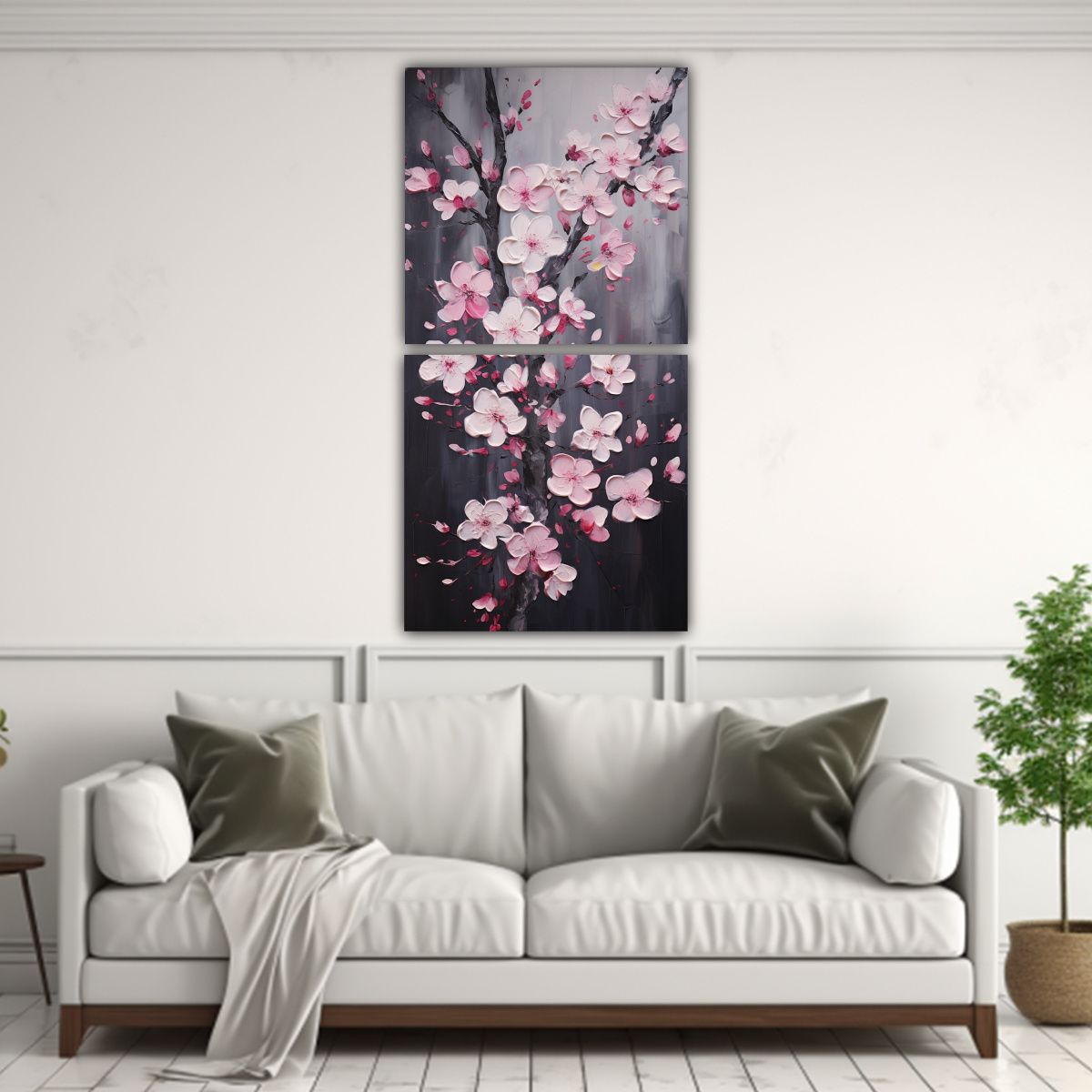 GENERICO - Arte De Pared Vanguardia Pintura En Lienzo De 20x40 Cm