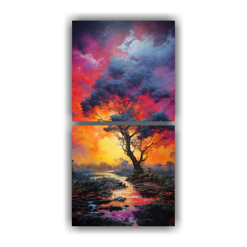 GENERICO - Pinturas Decorativas Estilo Galería La Belleza 40x80 Cm