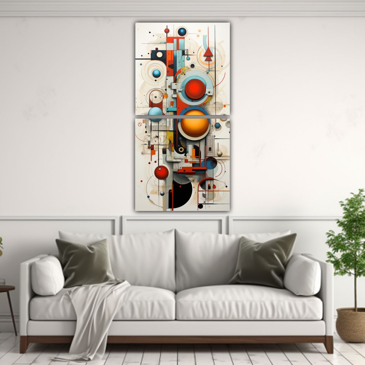 GENERICO - Cuadros Abstractos Grandes Para Decoración Con 30x60 Cm