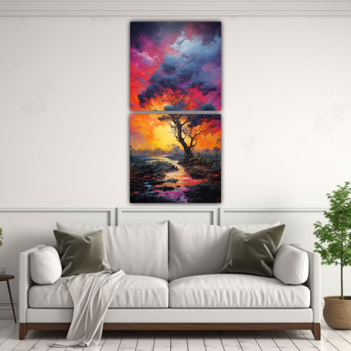 GENERICO - Pinturas Decorativas Estilo Galería La Belleza 20x40 Cm