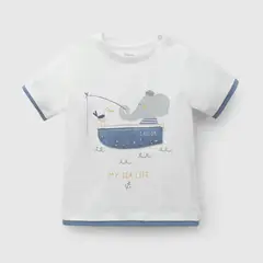 COLLOKY - Polera Bebé niño Blanco 58212