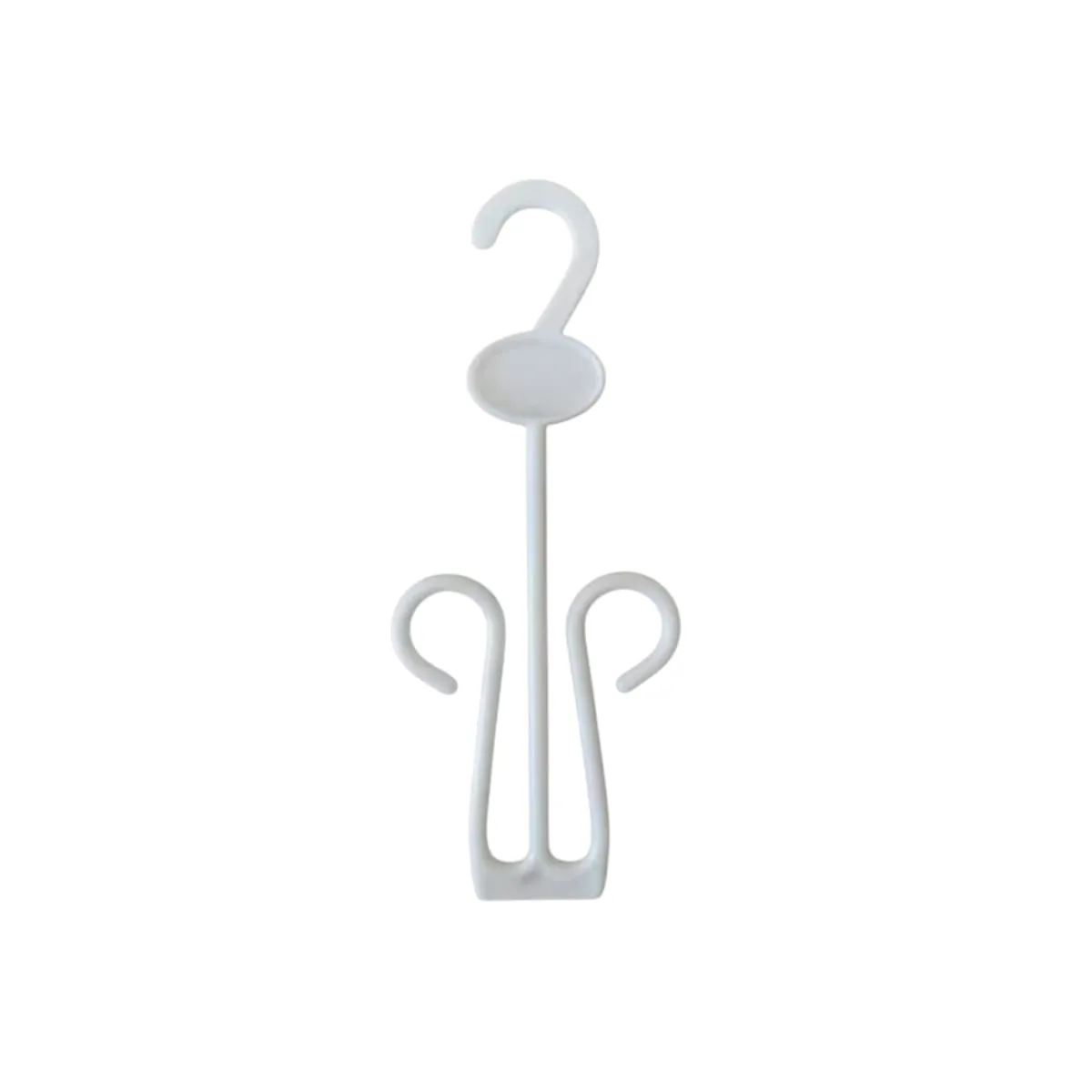 GENERICO - Kit 30 Colgadores de Plastico Blanco 22x9cm Gms