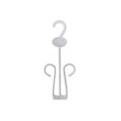 GENERICO - Kit 30 Colgadores de Plastico Blanco 22x9cm Gms