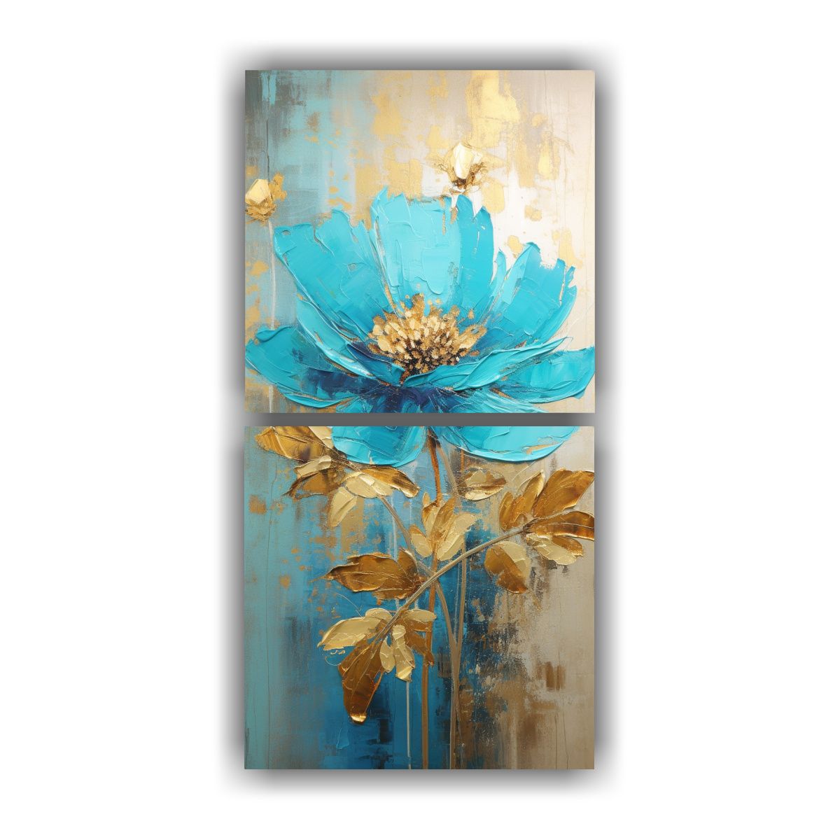 GENERICO - Pintura En Lienzo Estilo Dos Cuadros Decoración 60x120 Cm