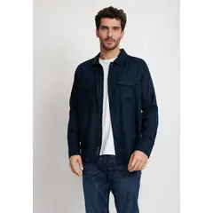 PERRY ELLIS - Sobrecamisa Hombre Lino Navy 4JRW7002