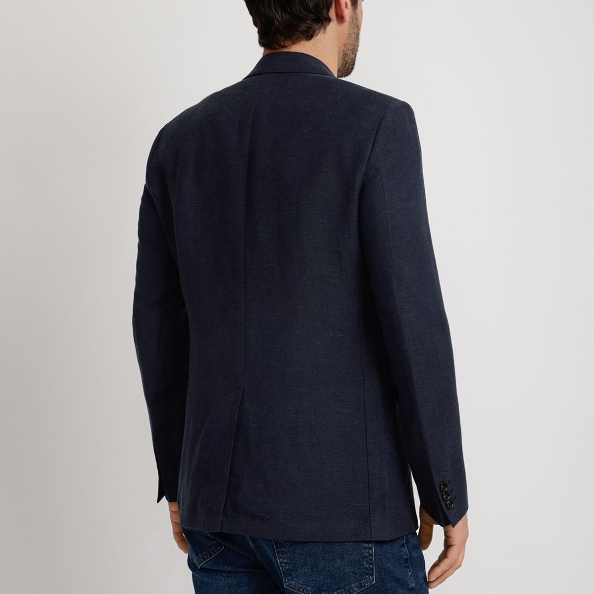 PERRY ELLIS - Chaqueta Hombre Lino Navy THE SARAH SLIM JACKET S25-26