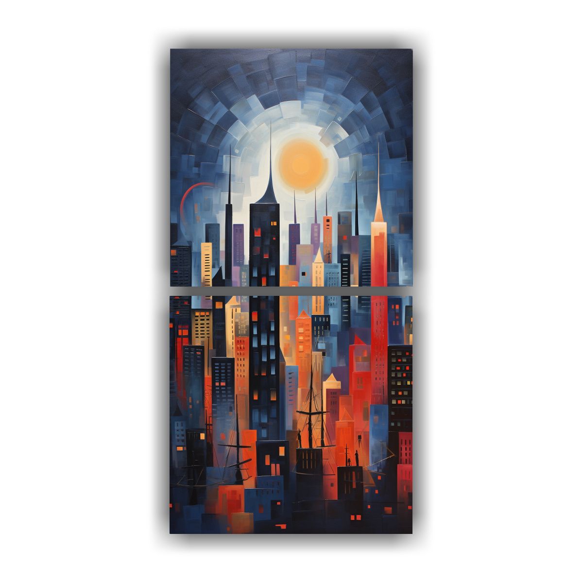 GENERICO - Pinturas Abstractas De Decoración Dinámica Y 20x40 Cm